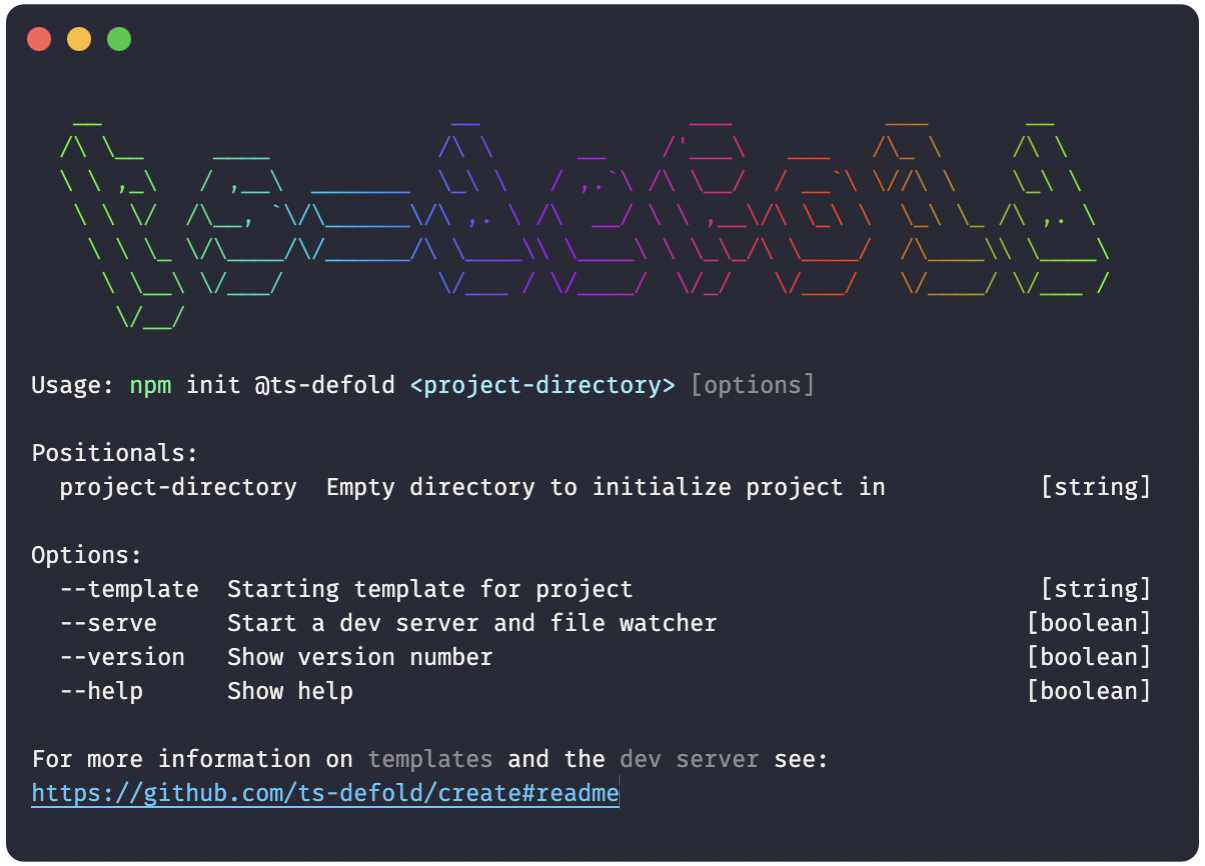 Defold project settings